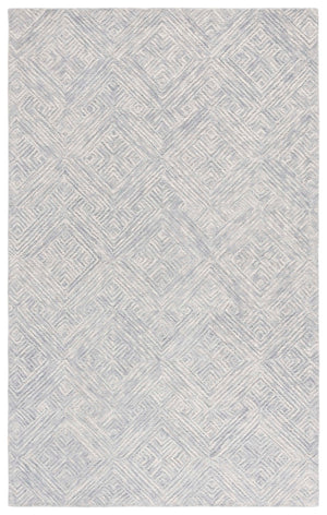 Safavieh Trace Hand-Tufted 100% Wool Geometric Rug In Grey — Plush Durable Pile, Modern Transitional Style 9'-0" x 12'-0" TRC151F-9