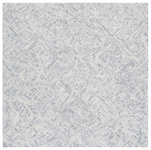 Safavieh Trace Hand-Tufted 100% Wool Geometric Rug In Grey — Plush Durable Pile, Modern Transitional Style 9'-0" x 12'-0" TRC151F-9