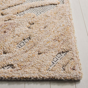 Safavieh Trace Hand-Tufted Beige & Black Geometric Rug — Soft Wool Blend, Low-Profile Durable Accent Piece 3'-0" x 5'-0" TRC206B-3