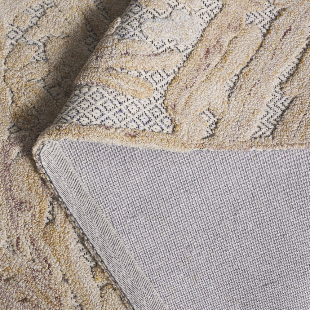 Safavieh Trace Hand-Tufted Beige & Black Geometric Rug — Soft Wool Blend, Low-Profile Durable Accent Piece 3'-0" x 5'-0" TRC206B-3