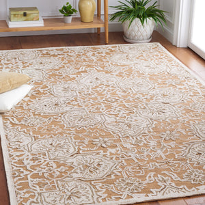 Safavieh Trace 304 Hand Tufted Transitional Rug Gold / Ivory TRC304D-8