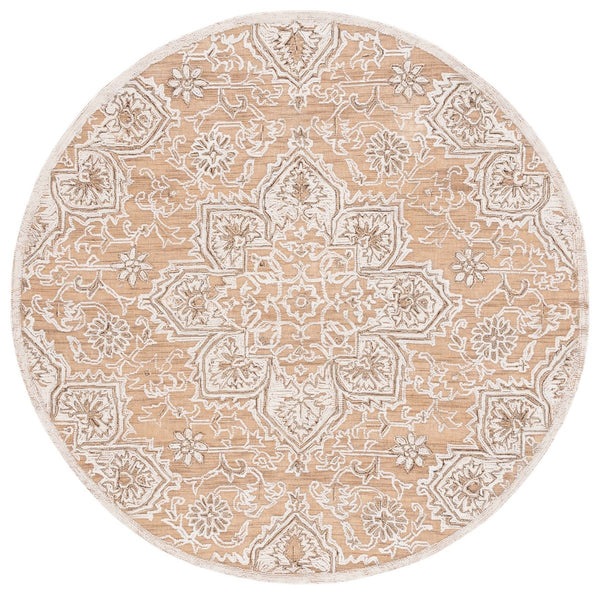 Safavieh Trace 304 Hand Tufted Transitional Rug Gold / Ivory TRC304D-8