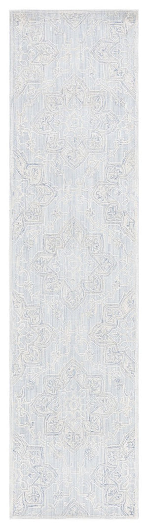 Safavieh Trace 304 Hand Tufted Transitional Rug Light Blue / Ivory TRC304K-8