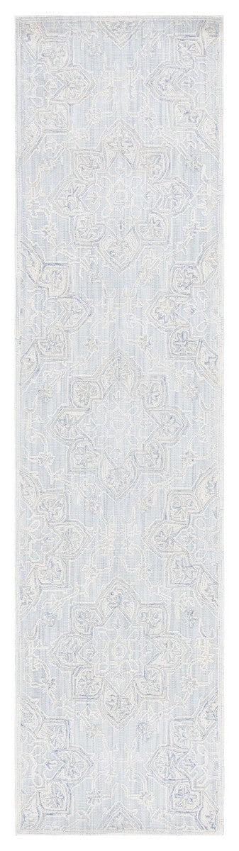 Safavieh Trace 304 Hand Tufted Transitional Rug Light Blue / Ivory TRC304K-8