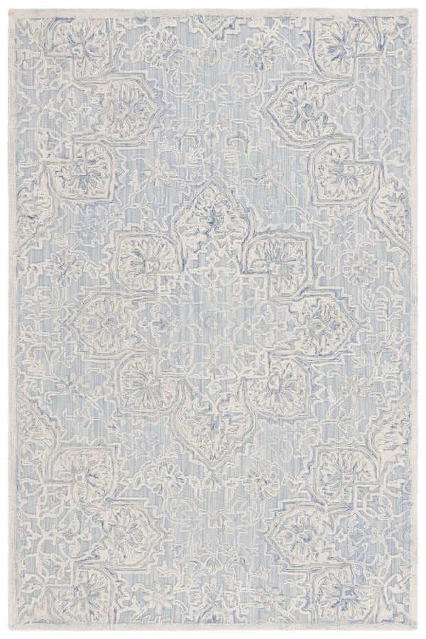 Safavieh Trace 304 Hand Tufted Transitional Rug Light Blue / Ivory TRC304K-8