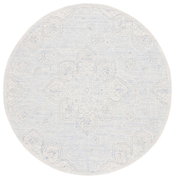 Safavieh Trace 304 Hand Tufted Transitional Rug Light Blue / Ivory TRC304K-8