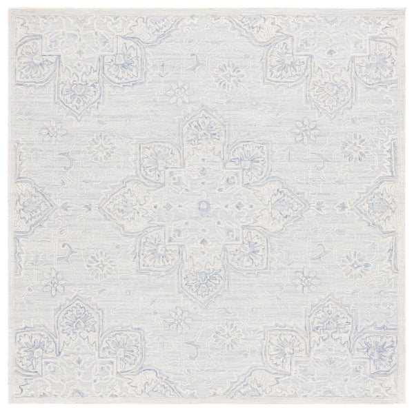 Safavieh Trace 304 Hand Tufted Transitional Rug Light Blue / Ivory TRC304K-8