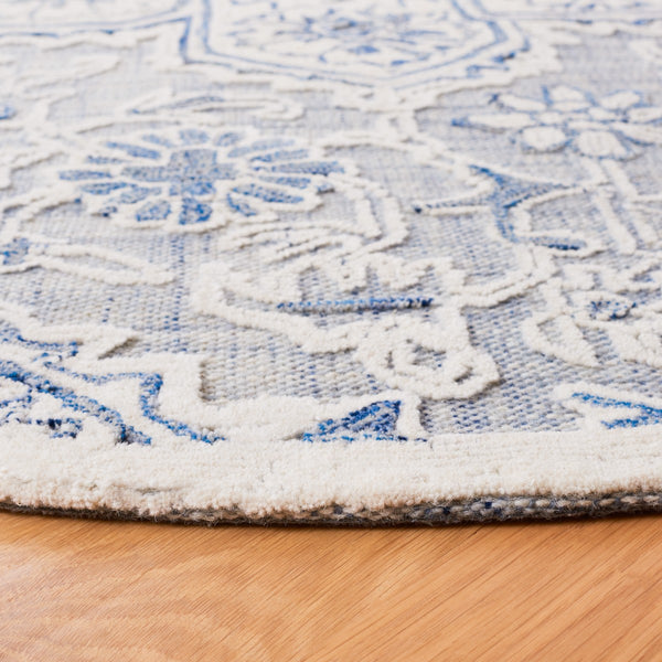 Safavieh Trace 304 Hand Tufted Transitional Rug Blue / Ivory TRC304M-8