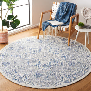 Safavieh Trace 304 Hand Tufted Transitional Rug Blue / Ivory TRC304M-8