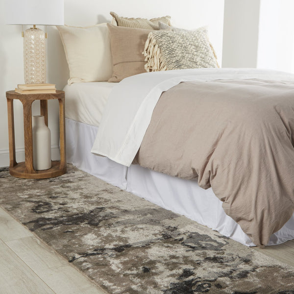 Jaipur Living Transcend Glacier Trd01 Tufted Handmade 100% Viscose Abstract Abstract Indoor Rug Gray, Sage 100% Viscose, 100% Polyester Rug129669