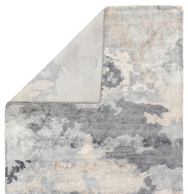 Jaipur Living Transcend Glacier Trd04 Tufted Handmade 100% Viscose Abstract Abstract Indoor Rug Gray, Blue 100% Viscose, 100% Polyester Rug143907