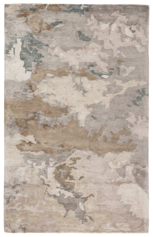 Jaipur Living Transcend Glacier Trd05 Tufted Handmade 100% Viscose Contemporary/Modern Abstract Indoor Rug Taupe, Tan 100% Viscose, 100% Polyester Rug145732