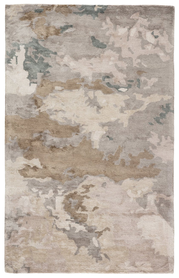 Jaipur Living Transcend Glacier Trd05 Tufted Handmade 100% Viscose Contemporary/Modern Abstract Indoor Rug Taupe, Tan 100% Viscose, 100% Polyester Rug145732