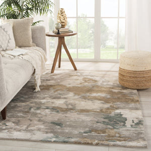 Jaipur Living Transcend Glacier Trd05 Tufted Handmade 100% Viscose Contemporary/Modern Abstract Indoor Rug Taupe, Tan 100% Viscose, 100% Polyester Rug145732