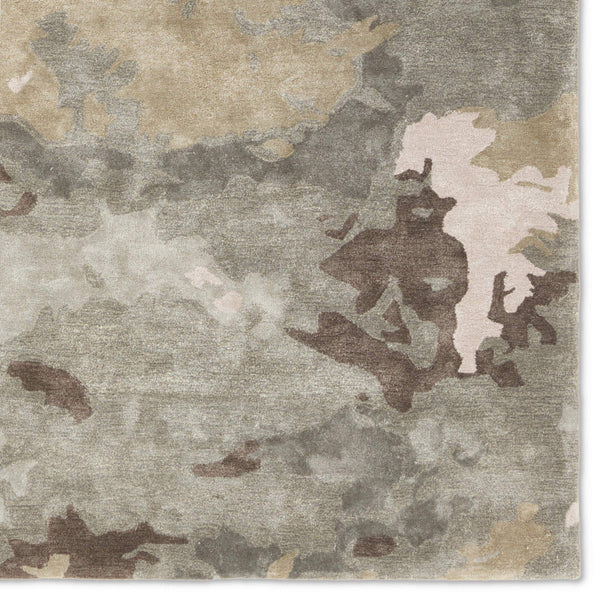 Jaipur Living Jaipur Living Glacier Viscose Hand Tufted Abstract Plush Accent Rug for Bedroom Green RSW104712