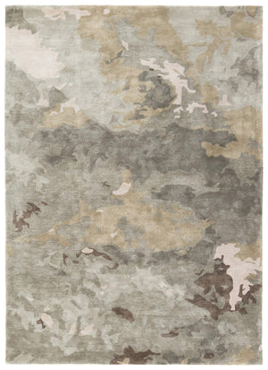 Jaipur Living Jaipur Living Glacier Viscose Hand Tufted Abstract Plush Accent Rug for Bedroom Green RSW104712