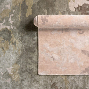 Jaipur Living Jaipur Living Glacier Viscose Hand Tufted Abstract Plush Accent Rug for Bedroom Green RSW104712