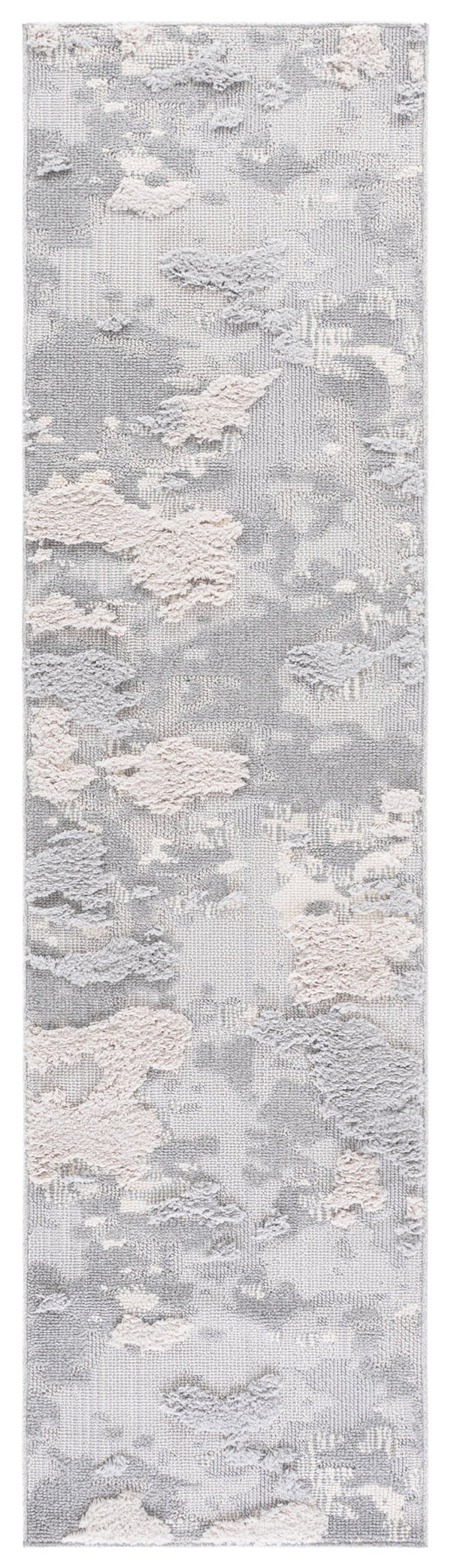 Safavieh Trends Ivory And Grey Modern Area Rug — Plush 1.25" Pile, Durable Power-Loomed Turkish Construction 9'-0" x 12'-0" TRD100F-9
