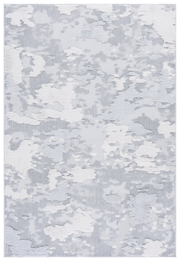 Safavieh Trends Ivory And Grey Modern Area Rug — Plush 1.25" Pile, Durable Power-Loomed Turkish Construction 9'-0" x 12'-0" TRD100F-9