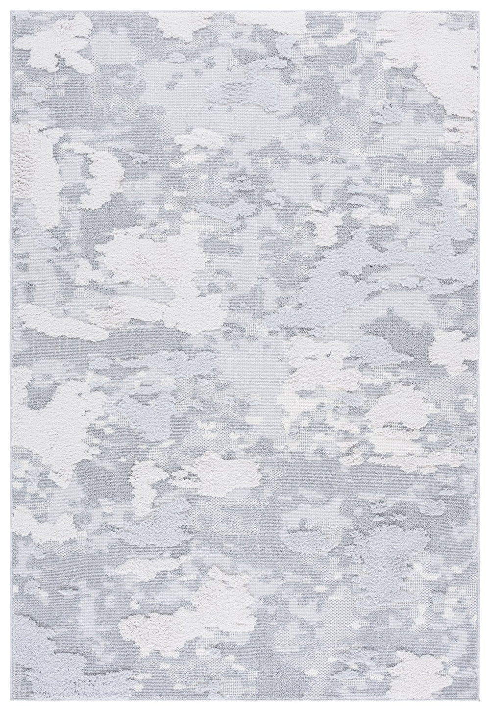 Safavieh Trends Modern Abstract Ivory And Grey Area Rug — Power-Loomed Durable Soft Blend For High-Traffic Rooms 4'-0" x 6'-0" TRD100F-4