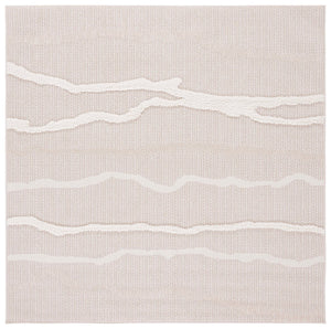 Safavieh Trends Elegant Beige And Ivory Wave Pattern Runner Rug - Modern Comfort For Any Space Beige ,Ivory 70% Polyester,30% Polypropylene Trd112b-2
