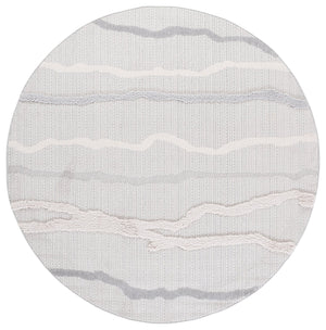 Safavieh Trends Abstract Ivory And Grey Area Rug — Power-Loomed Durability, Soft Texture For Living Spaces 4'-0" x 6'-0" TRD112F-4