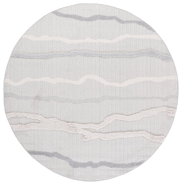 Safavieh Trends Abstract Ivory And Grey Area Rug — Power-Loomed Durability, Soft Texture For Living Spaces 4'-0" x 6'-0" TRD112F-4