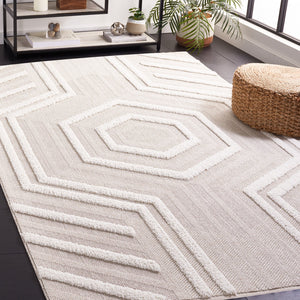 Safavieh Trends Elegant Multi-textured Area Rug For Modern Homes – Stylish And Versatile Décor Solution Beige ,Ivory 70% Polyester,30% Polypropylene Trd114b-2