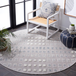 Safavieh Trends 122f Elegant Grey And Ivory Area Rug - Stylish Home Décor For Modern Living Spaces Grey ,Ivory 70% Polyester,30% Polypropylene Trd122f-5