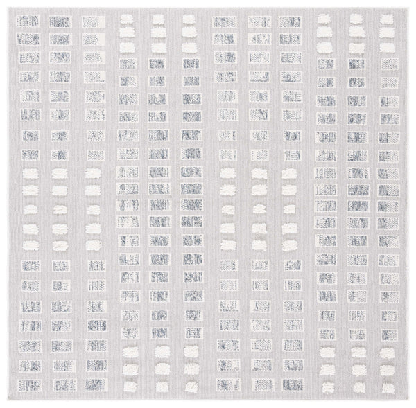 Safavieh Trends 122f Elegant Grey And Ivory Area Rug - Stylish Home Décor For Modern Living Spaces Grey ,Ivory 70% Polyester,30% Polypropylene Trd122f-5