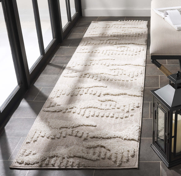 Safavieh Trends Exquisite Area Rug - Modern Abstract Design In Serene Beige And Ivory For Timeless Elegance Beige ,Ivory 70% Polyester,30% Polypropylene Trd128b-5