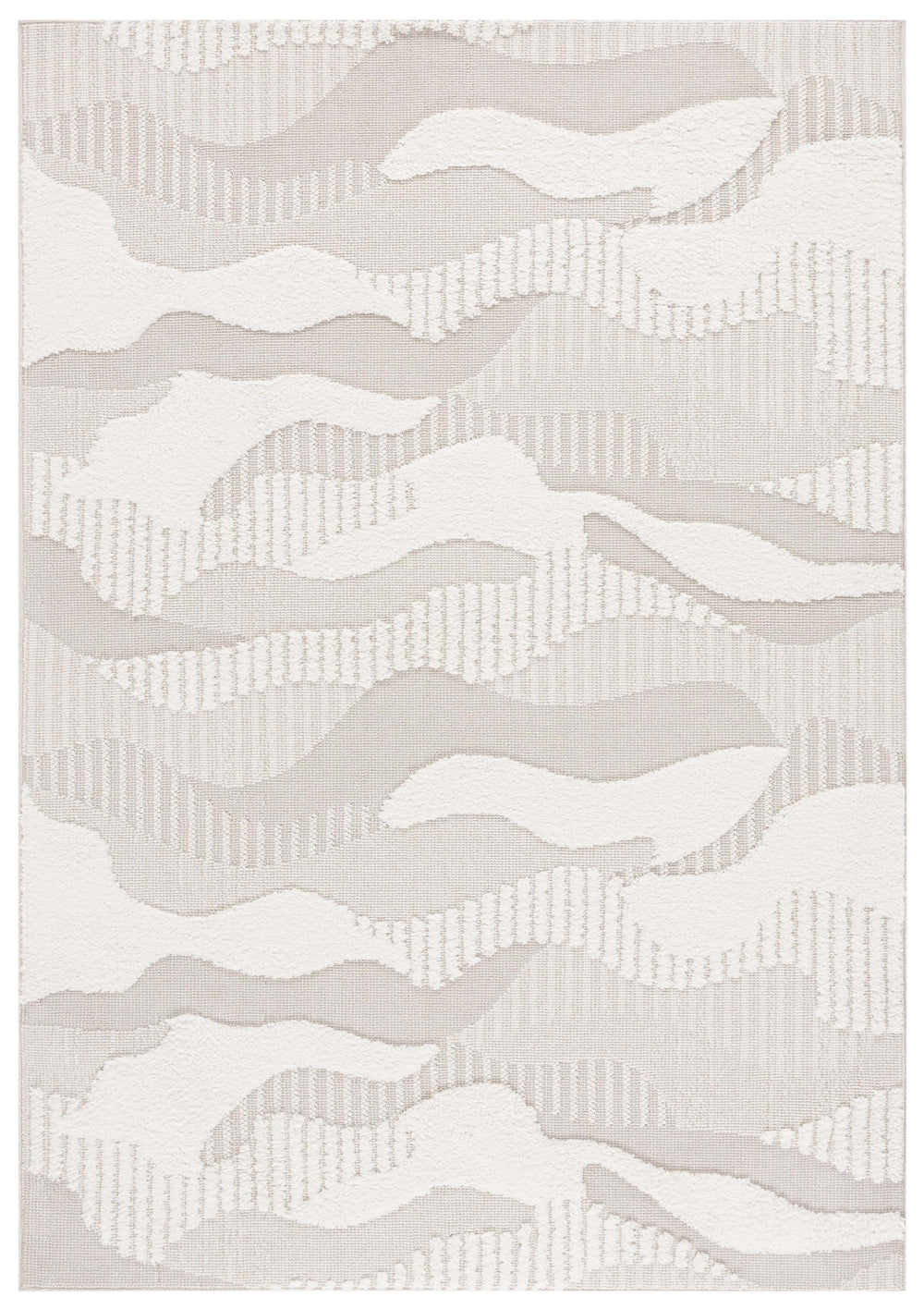 Safavieh Trends Exquisite Area Rug - Modern Abstract Design In Serene Beige And Ivory For Timeless Elegance Beige ,Ivory 70% Polyester,30% Polypropylene Trd128b-5