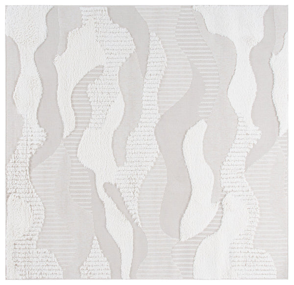 Safavieh Trends Exquisite Area Rug - Modern Abstract Design In Serene Beige And Ivory For Timeless Elegance Beige ,Ivory 70% Polyester,30% Polypropylene Trd128b-5