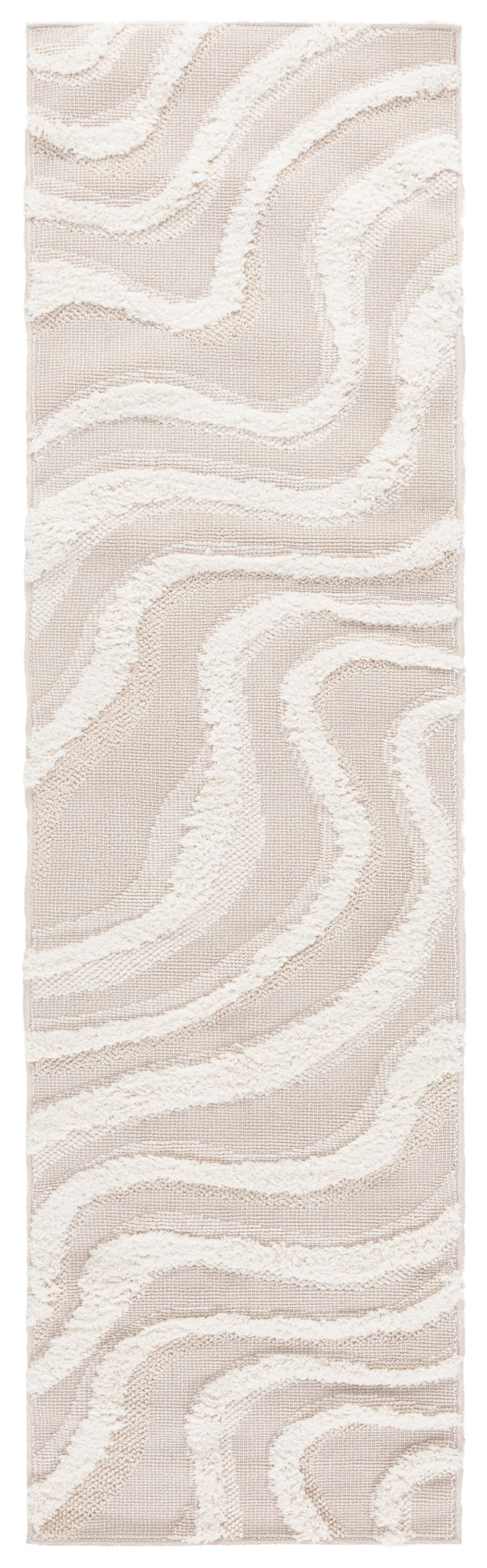 Safavieh Trends Elegant Power-loomed Area Rug – Timeless Modern Design In Luxurious Beige And Ivory Hues Beige ,Ivory 70% Polyester,30% Polypropylene Trd134b-4