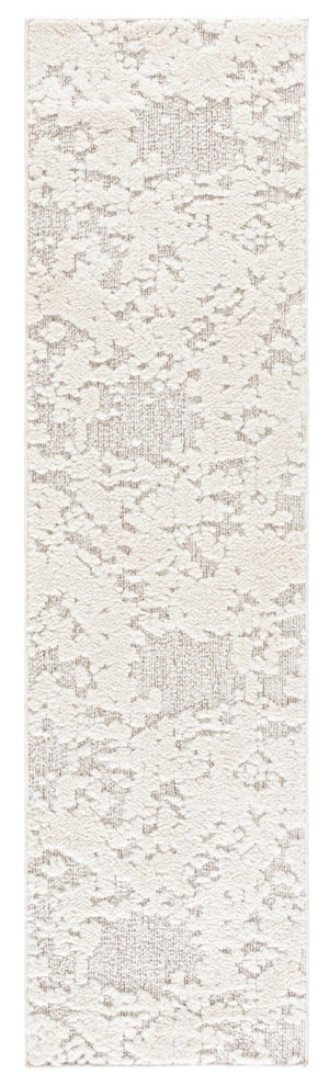 Safavieh Trends Solid Ivory Taupe Low Pile Hallway Runner Polyester Jute Blend Modern Neutral 2'-2" x 8'-0" TRD500A-28