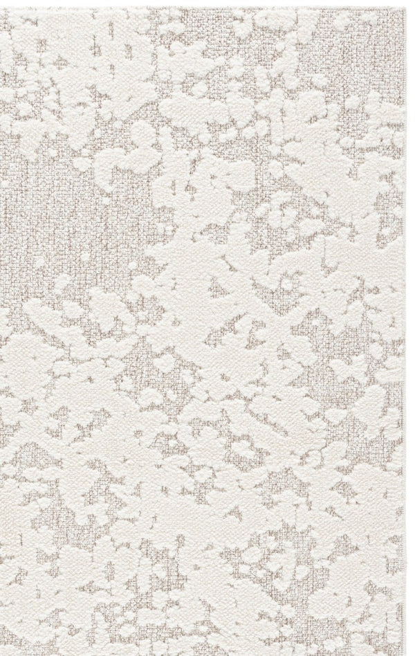 Safavieh Trends Solid Ivory Taupe Low Pile Hallway Runner Polyester Jute Blend Modern Neutral 6'-0" x 9'-0" TRD500A-6