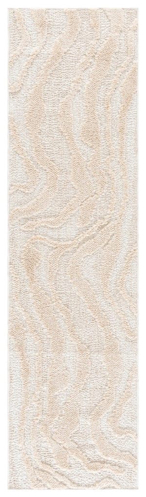 Safavieh Trends Power Loomed Solid Beige Ivory Runner Rug for Hallway or Kitchen Floor 2'-2" x 8'-0" TRD502B-28