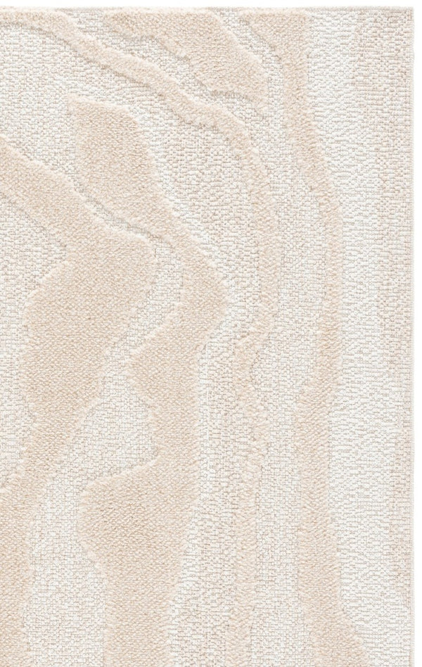 Safavieh Trends Power Loomed Solid Beige Ivory Runner Rug for Hallway or Kitchen Floor 5'-3" x 7'-6" TRD502B-5