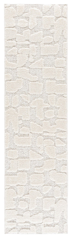 Safavieh Trends Power Loomed Solid Ivory Runner Rug for Hallways and Entryways Low Pile 2'-2" x 8'-0" TRD504A-28