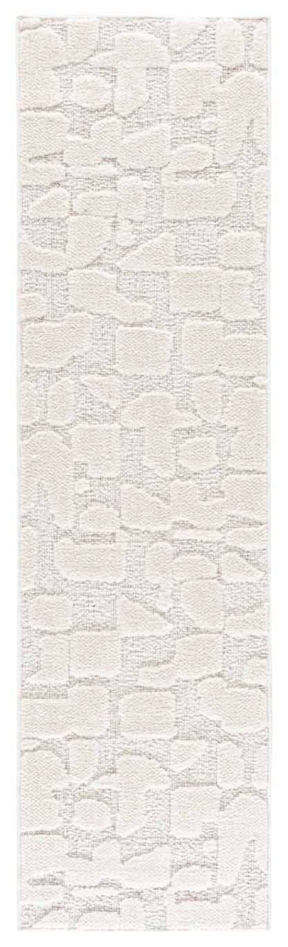 Safavieh Trends Power Loomed Solid Ivory Runner Rug for Hallways and Entryways Low Pile 2'-2" x 8'-0" TRD504A-28