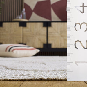 Safavieh Trends Power Loomed Solid Ivory Runner Rug for Hallways and Entryways Low Pile 4'-0" x 6'-0" TRD504A-4