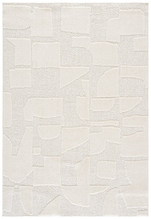 Safavieh Trends Power Loomed Solid Ivory Runner Rug for Hallways and Entryways Low Pile 5'-3" x 7'-6" TRD504A-5