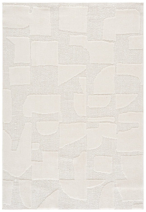 Safavieh Trends Power Loomed Solid Ivory Runner Rug for Hallways and Entryways Low Pile 6'-0" x 9'-0" TRD504A-6
