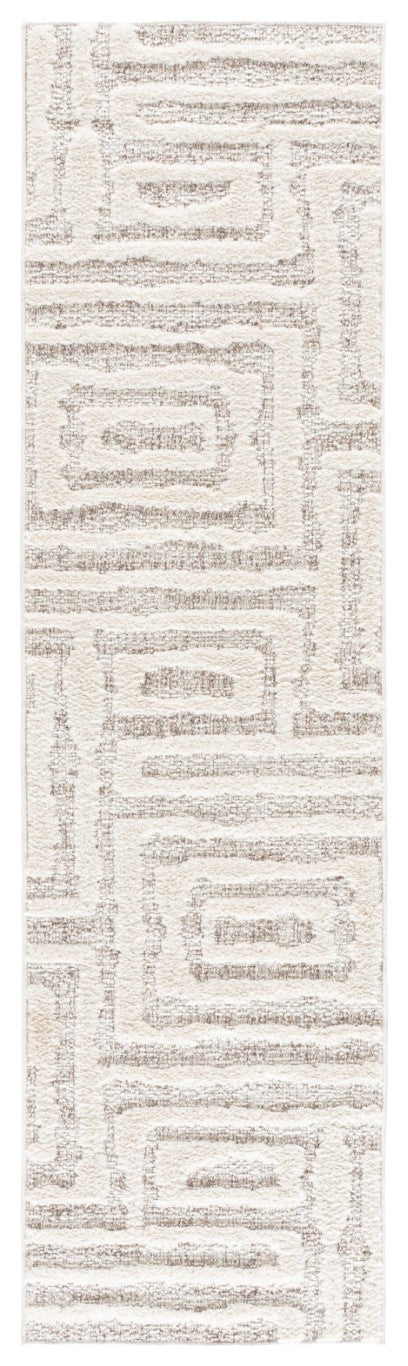 Safavieh Trends Solid Neutral Runner Rug in Polyester Jute Blend for Hallways and Entryways 2'-2" x 8'-0" TRD506A-28