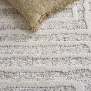 Safavieh Trends Solid Neutral Runner Rug in Polyester Jute Blend for Hallways and Entryways 4'-0" x 6'-0" TRD506A-4