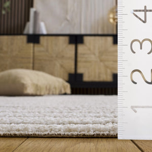 Safavieh Trends Solid Neutral Runner Rug in Polyester Jute Blend for Hallways and Entryways 4'-0" x 6'-0" TRD506A-4
