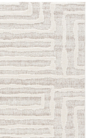 Safavieh Trends Solid Neutral Runner Rug in Polyester Jute Blend for Hallways and Entryways 6'-0" x 9'-0" TRD506A-6