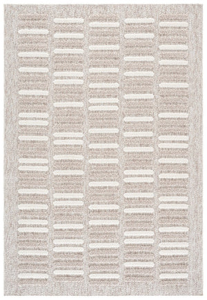 Safavieh Trends Power Loomed Solid Runner Rug in Taupe Ivory for Hallways and Entryways 5'-3" x 7'-6" TRD508E-5