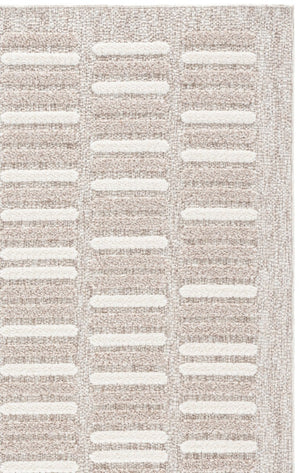 Safavieh Trends Power Loomed Solid Runner Rug in Taupe Ivory for Hallways and Entryways 5'-3" x 7'-6" TRD508E-5