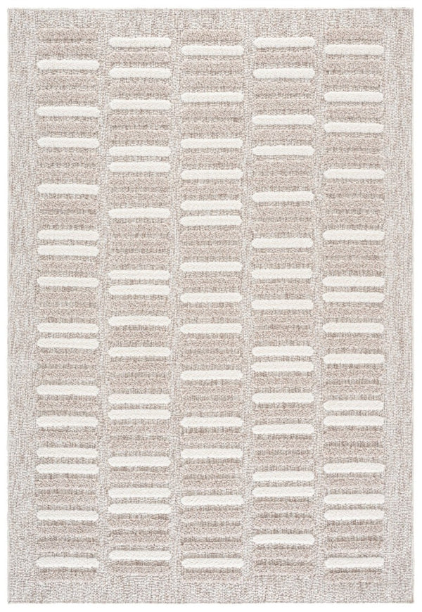 Safavieh Trends Power Loomed Solid Runner Rug in Taupe Ivory for Hallways and Entryways 6'-0" x 9'-0" TRD508E-6